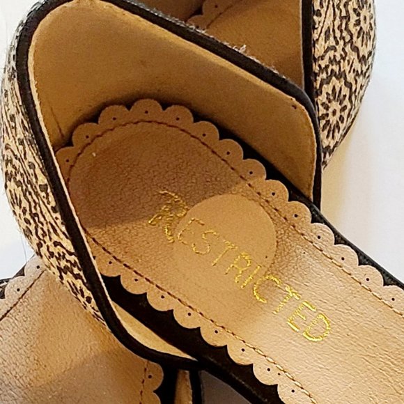 RESTRICTED Ladies Slip On Mule Open Side Pointed Toe Ballet Flat Sz 6 - Picture 7 of 12